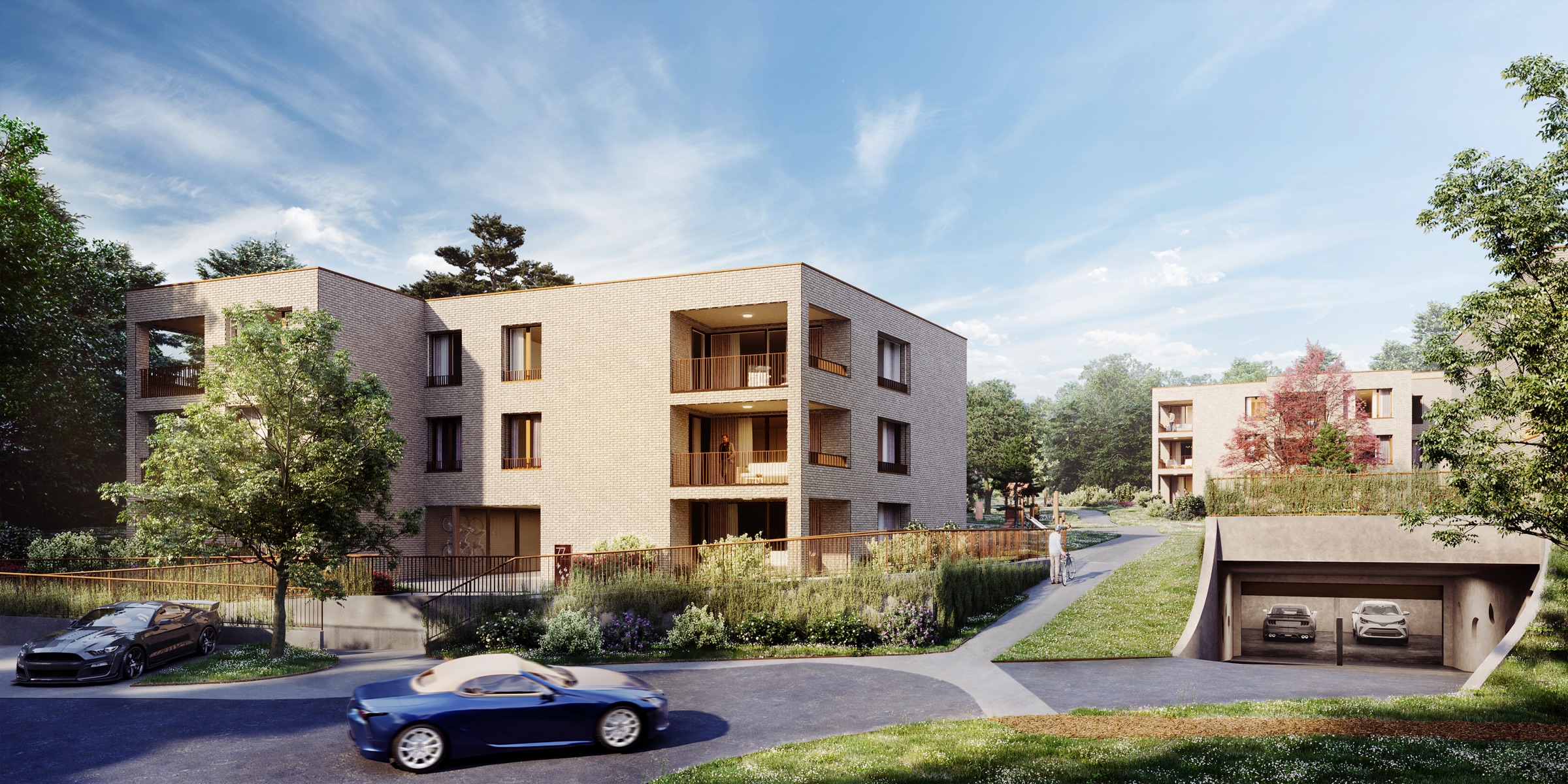 Vue de la résidence V77 à Vandœuvres